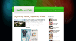 Desktop Screenshot of livethelegends.org